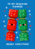 Cute Christmas Card - Cracking Fiancée - Pun created by Nicola Watson