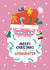 Cute Christmas Card - For Goddaughter - Santa Claus Beard created by Alice Mole Illustration