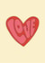 Retro Love & Friendship Card - Love - Heart created by racwo_shows