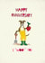 Funny Anniversary Card - Dog - Gardening - Woof created by Pencilface