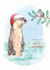 Cute Christmas card - Otter & Kingfisher - Merry Christmas created by Paper Shed Design