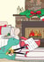 Funny Christmas Card - Bigger T-Rex Arms - Christmas Morning Dinosaur created by Dinosaurs Doing Stuff