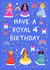 Cute 4th Birthday Card - For Her - Princesses created by Pear Tree Press