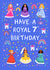 Cute 7th Birthday Card - For Her - Princesses created by Pear Tree Press