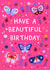 Cute Birthday Card - For Her - Butterflies And Ladybirds created by Pear Tree Press