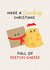 Cute Christmas Card - Cheese And Crackers created by Fierce and Fred