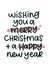 Classic Christmas Card - Merry Christmas + A Happy New Year - Typography created by The Lyon's Den Graphics