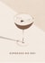 Arty Christmas Card - Espresso Martini - Cocktail created by @doublepea_designs
