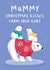 Cute Christmas Card - For Mummy - Polar Bears created by Painted Parasol Studio
