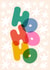 Modern Christmas Card - Ho Ho Ho - Stars created by Tawn Moore