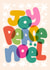 Modern Christmas Card - Joy Peace Noël - Stars created by Tawn Moore