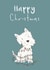 Cute Christmas Card - Westie Dog - Christmas Lights created by Lucy Driver