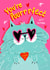 Cute Valentine's Day Card - You're Purrfect - Cat created by NICHOLA COWDERY ILLUSTRATIONS 