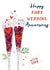 Traditional Anniversary Card - 40th - Ruby Wedding created by Katie Phythian Design