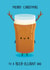Cute Christmas Card - For Dad - Pint Of Reindeer Beer created by Sophie Kent Illustration