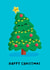 Cute Christmas Card - Smiling Christmas Tree - Star created by Sophie Kent Illustration