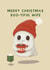 Cute Christmas Card - For Wife - Ghost created by Giddy Kipper