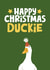 Cute Christmas Card - Duckie - Happy Christmas created by Giddy Kipper