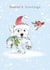 Cute Christmas Card - Seasons Greetings - Westie And Robin created by Paper Shed Design