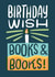 Cute Birthday Card - Books created by Happy Introvert