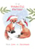 Cute Christmas Card - Wonderful Partner - Foxes created by Paper Shed Design