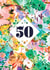 Pretty Birthday Card - 50th - Watercolour Florals created by Rebecca Prinn