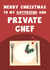 Funny Christmas Card - For Boyfriend - Private Chef created by Card and Cake