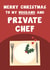 Funny Christmas Card - For Husband - Private Chef created by Card and Cake