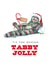 Funny Christmas Card - Tabby Jolly - Cat created by badgerbee design