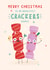 Cute Christmas Card - To An Absolutely Crackers Couple - Crackers created by Jess Moorhouse