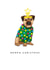 Cute Christmas Card - Border Terrier - Christmas Jumper created by badgerbee design