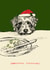 Cute Christmas Card - Dog - Christmas Leftovers created by Poet and Painter