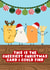 Funny Christmas Card - Cheese - This Is The Cheesiest Card I Could Find created by Pink Peach Cards