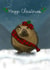 Cute Christmas Card - The mythical Wild Scottish Haggis - Haggi Christmas created by The Warren Creations