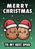 Funny best friend 'To My Best Spud' Christmas Card created by Hint of Sarcasm