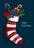 Modern Christmas Card - Stocking - Candy Canes created by Lucy Driver