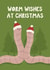 Cute Christmas Card - Worms - Warm Wishes created by Giddy Kipper