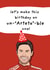 Funny Birthday Card - Mikel Arteta - Arsenal created by Original Fox Cards