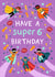 Cute 6th Birthday Card - For Him - Superheroes created by Pear Tree Press