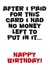 'No Money' Birthday Card created by Steve Brown