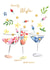 Classic Birthday Card - For Wife - Quirky Tipple Cocktails created by SABIVO Design by Sabina