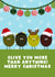 Funny Christmas Card - Olives - Olive You More Than Anything created by Pink Peach Cards