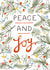 Classic Christmas Card - Peace And Joy - Festive Foliage created by @VickyYorkeDesigns