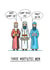 Funny Christmas Card - Three Whyeyes Men - Pun created by Go La La!
