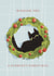 Cute Christmas Card - Cat In Wreath - Purrfect Christmas created by Julep and Trubbs
