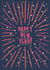 Pretty New Year Card - Fireworks created by Sarah Harding