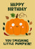 Cute Birthday Card - Smashing Pumpkin - Autumn created by Lucy Maggie Designs