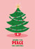 Cute Christmas Card - Peace - Christmas Tree created by Lucy Maggie Designs