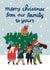 Cute Christmas Card - Our Family To Yours - Christmas Tree created by Alice Mole Illustration