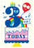 Happy 3rd Birthday Rainbow Cake Card, Three Today - Third Birthday Card! created by Creative Joy